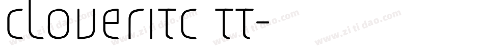 CloverITC TT字体转换
